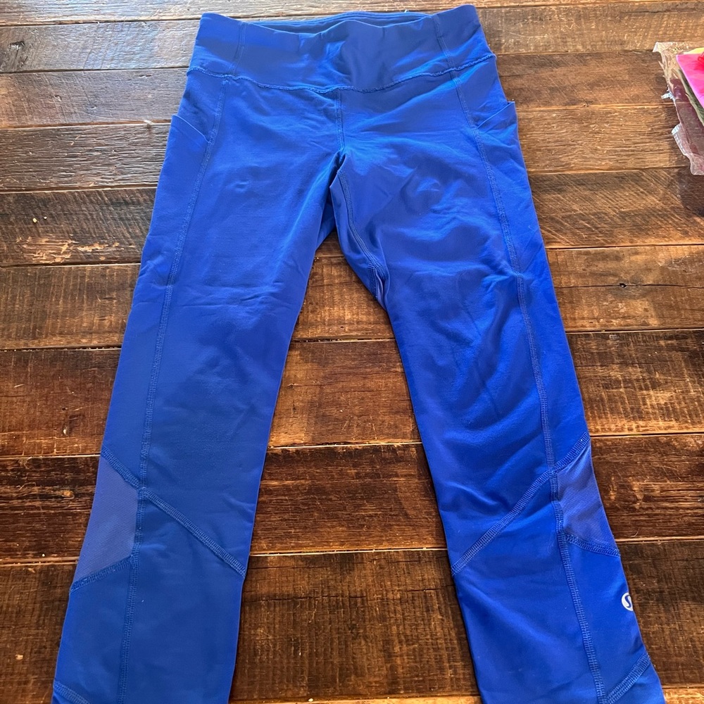 Lululemon Pace Rival Crop Cobalt Blue